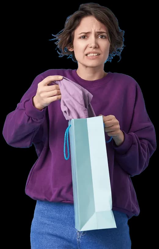 Person with shopping bags